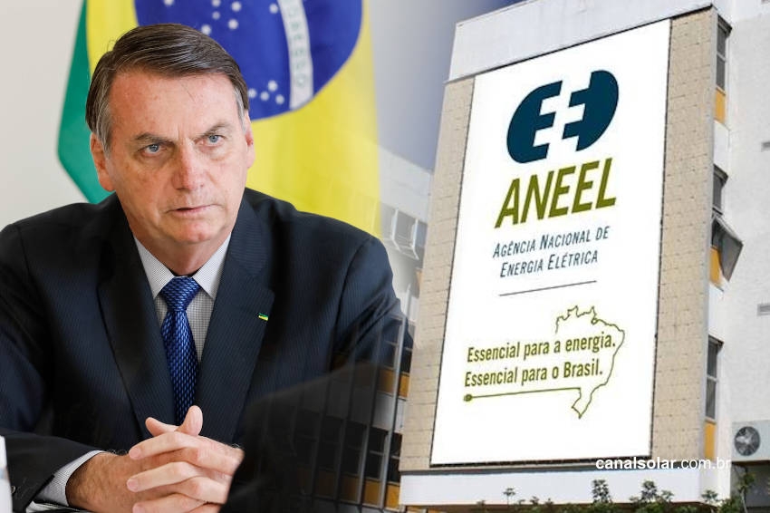 Bolsonaro defende energia solar contra taxação da ANEEL