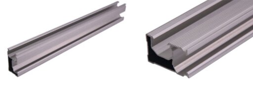 Figure 1: Aluminum profile for fixing photovoltaic modules. Source: reproduction/BelEnergy