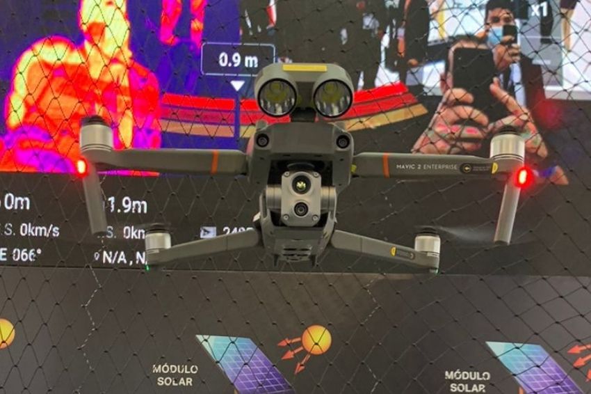 Drone com visão infravermelha foi uma das atrações na Intersolar 