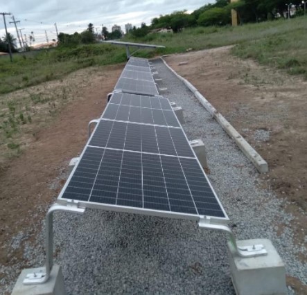 Figura 7: Estrutura Ecoground montada no laboratório Recôncavo Solar