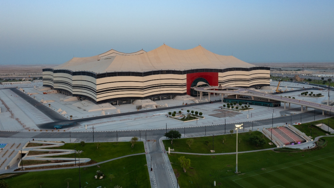 Estádio Al Bayt Stadium alcançou classificação GSAS de cinco estrelas. Foto: divulgação