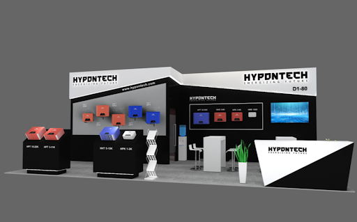 Estande da Hypontech na Intersolar 2022, que será realizada no Brasil. Foto: Reprodução
