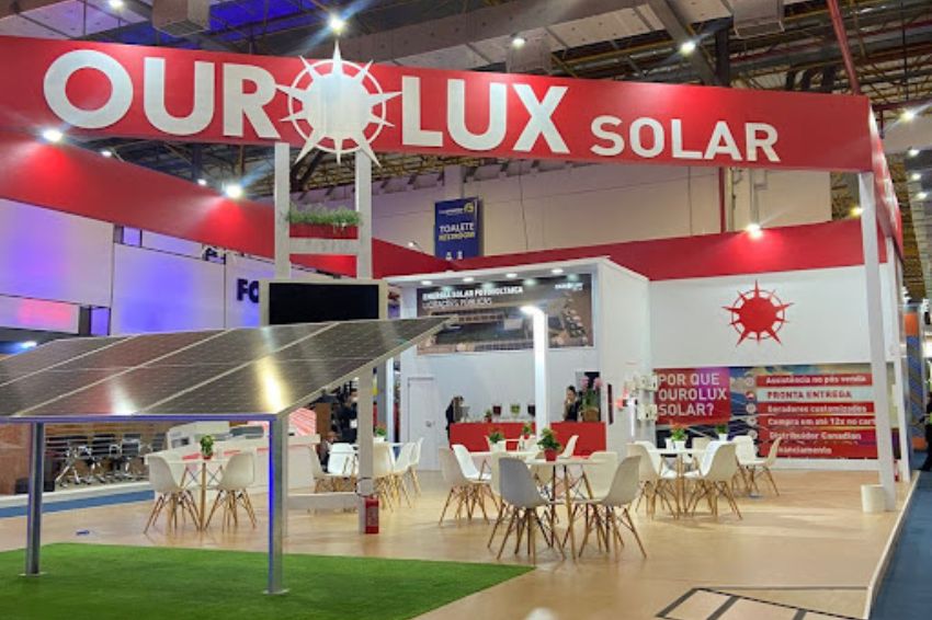 Canal Solar Ourolux marca presença na Intersolar com módulos de alta potência