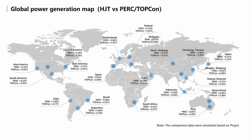Figura 1.1 Mapa de ganhos globais de geração de energia