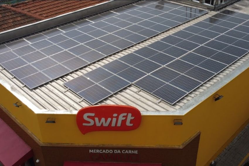 Swift chega a 100 lojas com geração de energia solar
