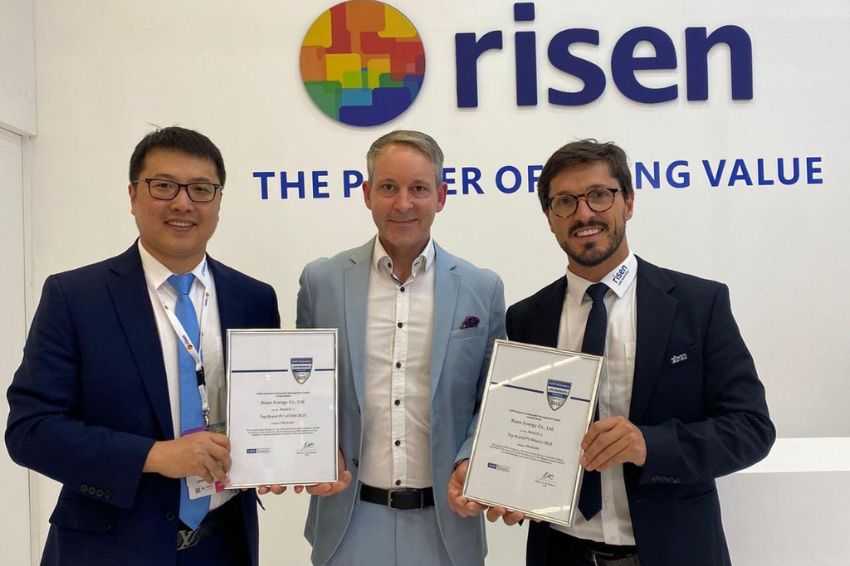 Risen recebe selo Top Brand PV 2023 para mercado latino-americano