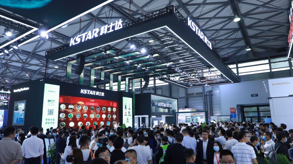 Estande da Kstar na SNEC 2023, realizada na China. Foto: Reprodução