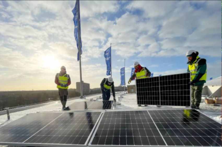 Energia solar da cobertura do Estádio Olímpico de Berlim. Foto: Solarwatt/Reprodução
