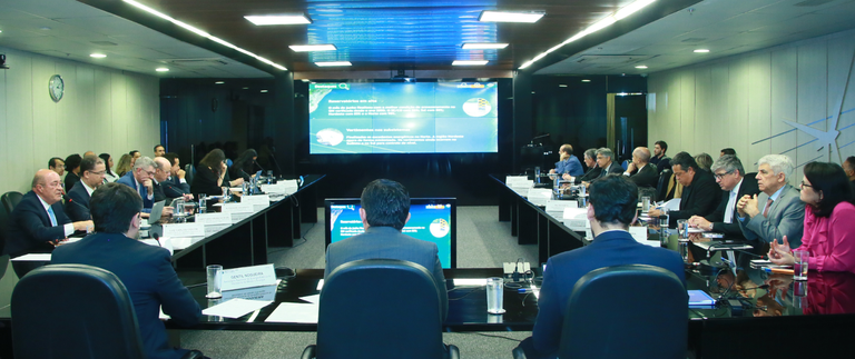 Reunião do CMSE realizada na sede do Ministério de Minas e Energia. Foto: Tauan Alencar/MME