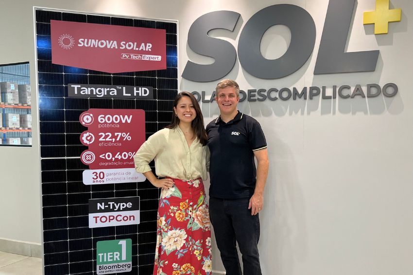 Sunova firma acordo com Solmais para distribuição dos módulos N-Type de 600 W