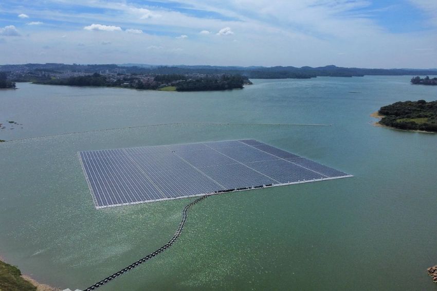 São Paulo inaugura usina de energia solar flutuante na represa Billings