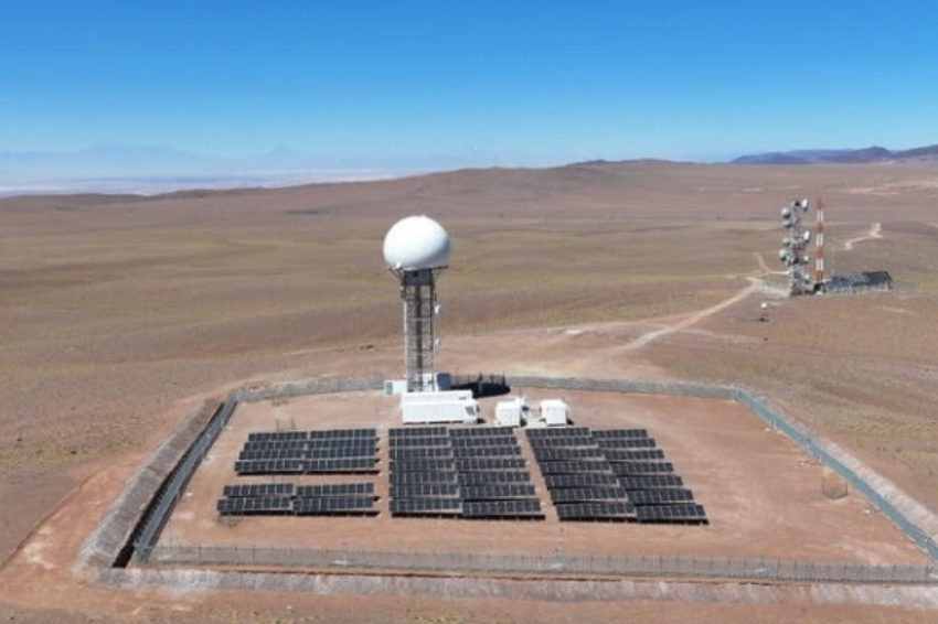 Chile inaugura 1ª estação radar alimentada totalmente por energia solar