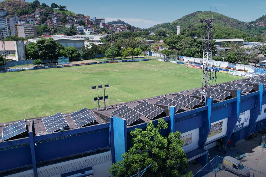Estádio do Vitória-ES recebe instalação de usina solar