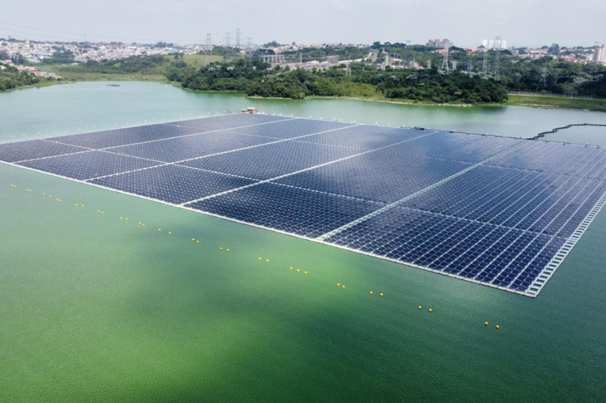 Usina solar flutuante na represa Billings recebe licença para operar