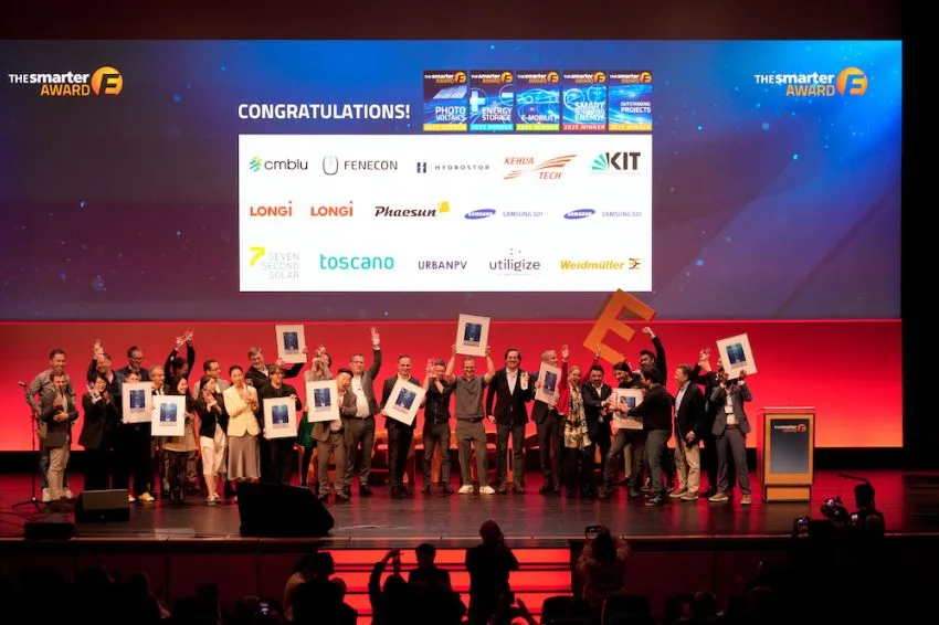 Vencedores do The smarter E AWARD 2025 são anunciados na Intersolar Europe