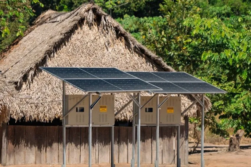 Canal-Solar - Iniciativa leva energia solar com baterias a 18 aldeias no Pará