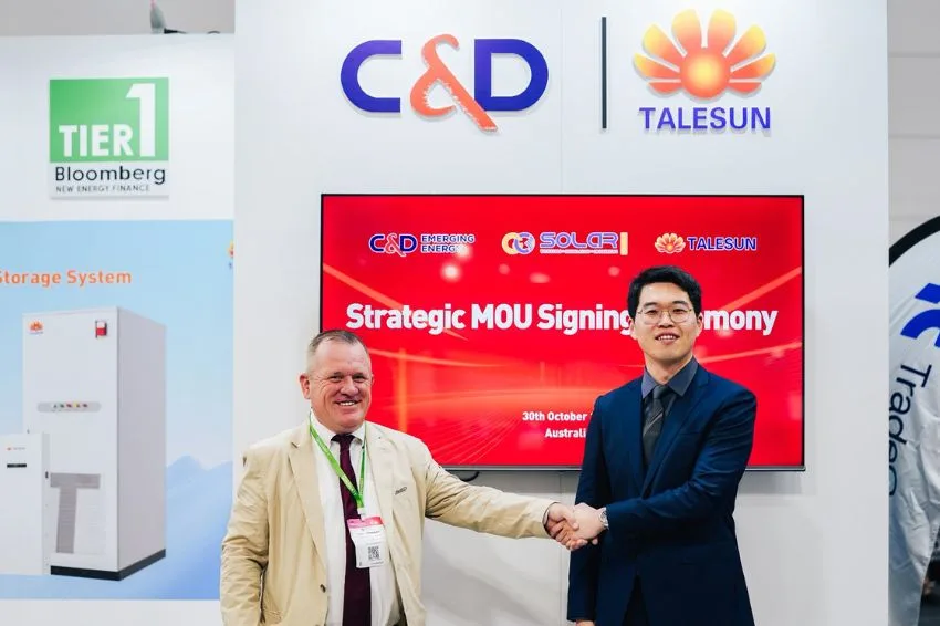 C&D Emerging Energy, Talesun, and Go Solar form a partnership in Australia.