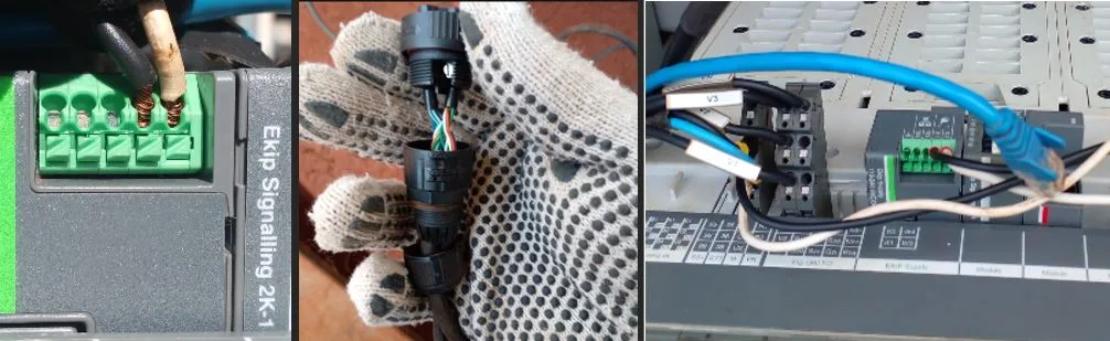 Falhas identificadas no sistema de comunicação e intervenções realizadas para o seu restabelecimento operacional.