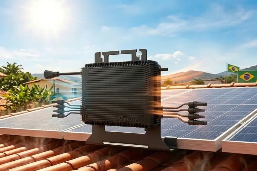 Areswatt anuncia novo microinversor para aplicações em telhados com espaço limitado e projetos de retrofit
