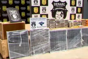 Drogas escondidas em carga de painéis solares são apreendidas pela polícia